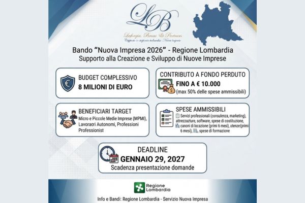 nuova impresa regione lombardia